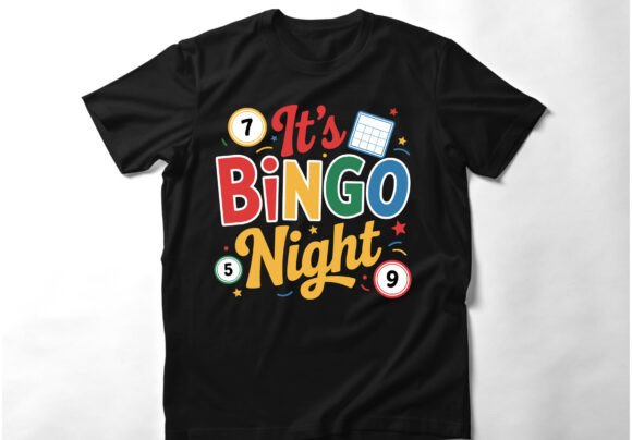 Download Vintage Casino Bingo T-shirt Design - Premium Resources