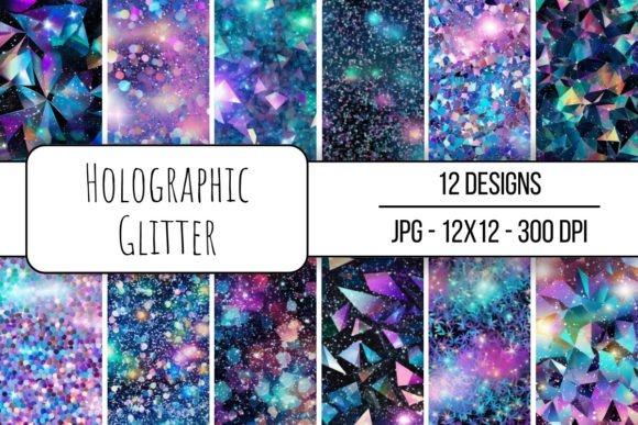 Download Holographic Glitter Seamless Pattern - Premium Bundle