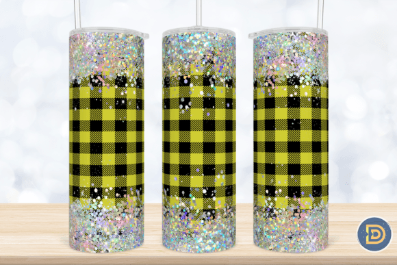 Download Holographic Glitter Plaid Tumbler PNG - Holographic glitter Collection